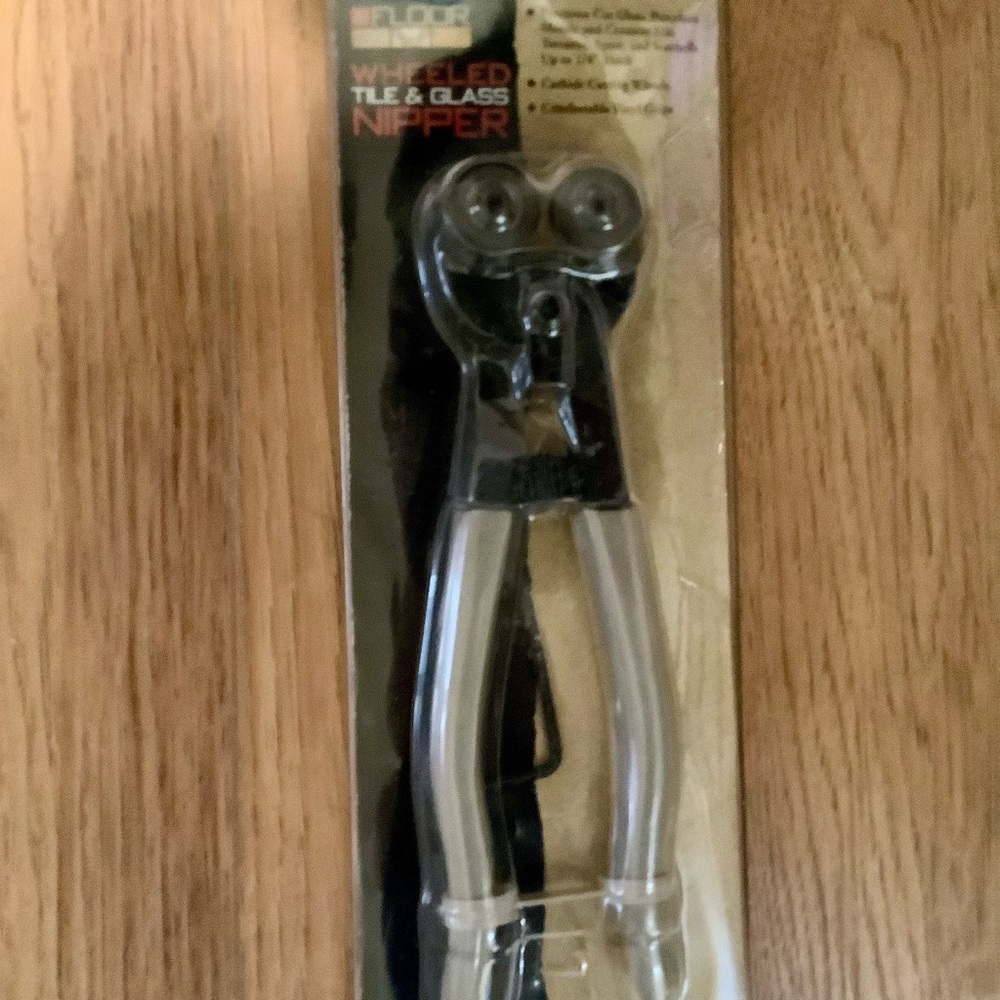 Wheeled Tile & Glass Nipper by Floor- New